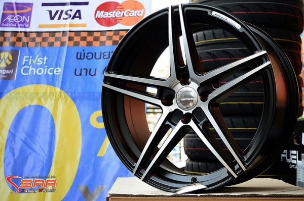 GENESIS GS802 ขอบ17 ET38 5X114.3 สีFP/BKM