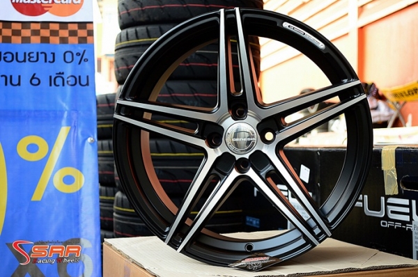 GENESIS GS802 ขอบ17 ET38 5X114.3 สีFP/BKM