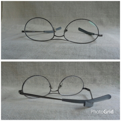 แว่นสายตายาววงรี บิ๊กไซซ์ ที่งดงามที่สุดในโลก  Vintage NINKI handmade in Japan  ค่าสายตา +200