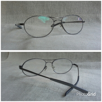 แว่นสายตายาววงรี บิ๊กไซซ์ ที่งดงามที่สุดในโลก  Vintage NINKI handmade in Japan  ค่าสายตา +200