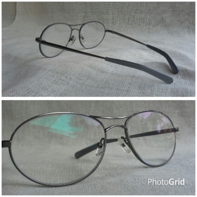 แว่นสายตายาววงรี บิ๊กไซซ์ ที่งดงามที่สุดในโลก  Vintage NINKI handmade in Japan  ค่าสายตา +200