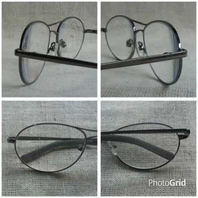 แว่นสายตายาววงรี บิ๊กไซซ์ ที่งดงามที่สุดในโลก  Vintage NINKI handmade in Japan  ค่าสายตา +200