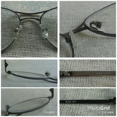 แว่นสายตายาววงรี บิ๊กไซซ์ ที่งดงามที่สุดในโลก  Vintage NINKI handmade in Japan  ค่าสายตา +200