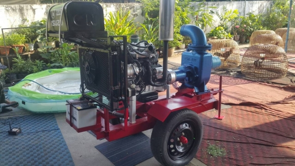 เครื่องสูบนํ้าประกอบใหม่พร้อมใช้งานสูบนํ้าแรงๆ+ประหยัดมาก