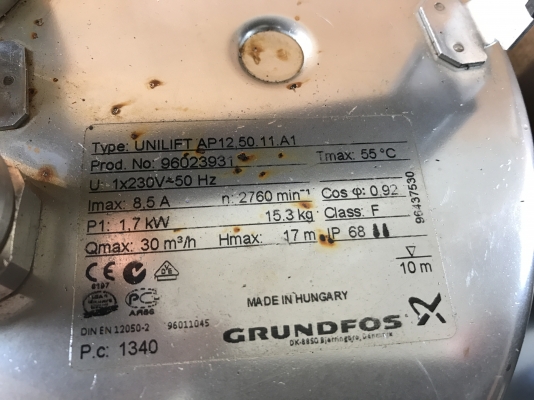 ขายไดโว่สแตนเลส Groundfos 2HP. 220V ไฟบ้าน ขนาด 2นิ้ว พร้อมลูกลอย สภาพสวยเดิมๆ พร้อมใช้งาน มี 3ตัวครับ (มีลูกลอย 2ตัวครับ)