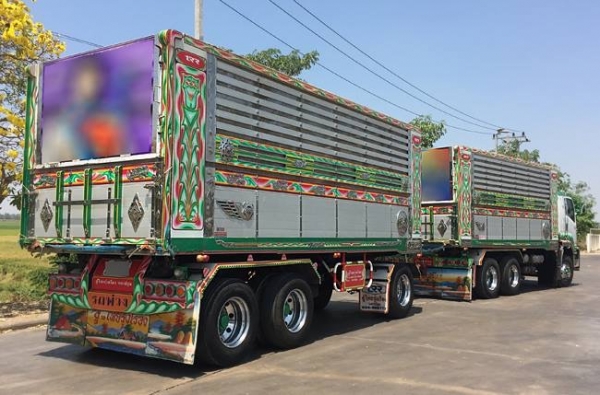 รถพ่วงดัมพ์ Isuzu 360 แรง ธันวา 56 ดัมพ์มิเนียม
