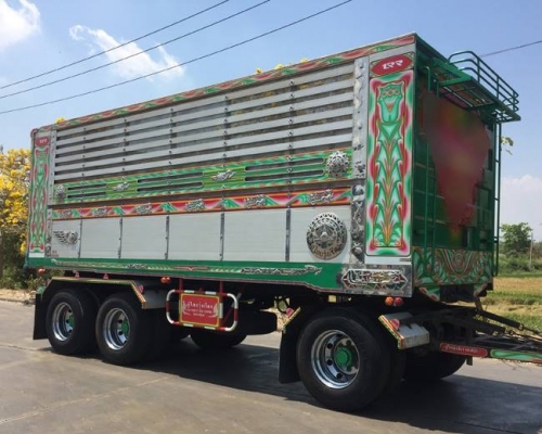 รถพ่วงดัมพ์ Isuzu 360 แรง ธันวา 56 ดัมพ์มิเนียม