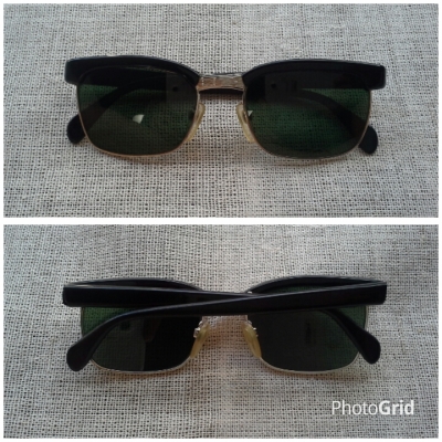 แว่นตาทองขาวเยอรมัน ยุค &#039;50s  โมเดล &#039;คลับมาสเตอร์&#039;  Vintage Rodenstock handmade in Germany
