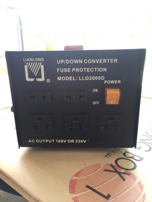 หม้อแปลงไฟจาก 220v ==> 100v ขนาด 2,000w