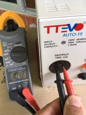 หม้อแปลงไฟจาก 220v ==> 100v ขนาด 1.5kva
