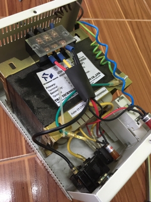 หม้อแปลงไฟจาก 220v ==> 100v ขนาด 1.5kva