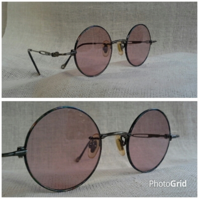 แว่นตาวินเทจ หยดน้ำ จอห์น เลนนอน &#039;เลนส์เล็ก หัวใจโต&#039;  Vintage LICHT handmade in Japan