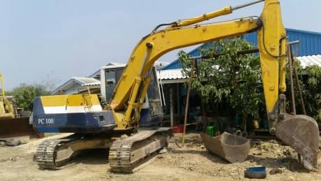 KOMATSU PC100-5 + เทรเลอร์