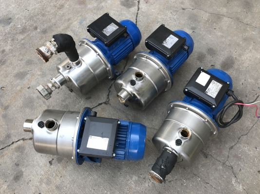 ขายปั้มน้ำหัวสแตนเลส Ebara 1.2HP. 220V ไฟบ้าน made in Italy สภาพสวยมากเดิมๆ วิ่งนิ่ม พร้อมใช้งาน มี 4ตัวครับ