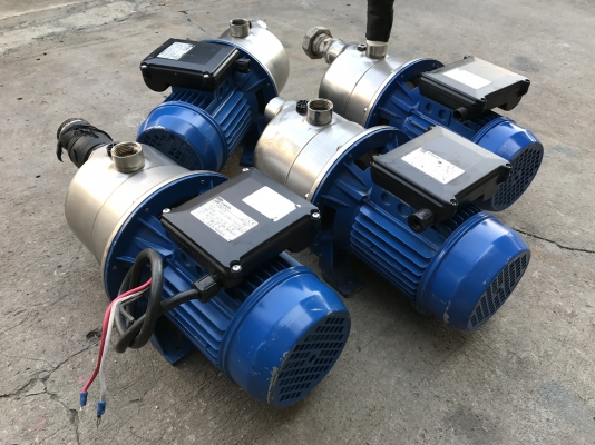 ขายปั้มน้ำหัวสแตนเลส Ebara 1.2HP. 220V ไฟบ้าน made in Italy สภาพสวยมากเดิมๆ วิ่งนิ่ม พร้อมใช้งาน มี 4ตัวครับ