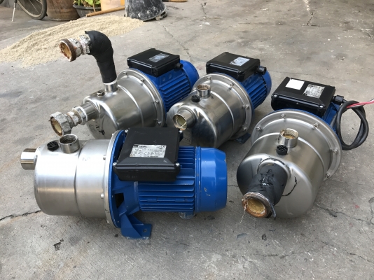 ขายปั้มน้ำหัวสแตนเลส Ebara 1.2HP. 220V ไฟบ้าน made in Italy สภาพสวยมากเดิมๆ วิ่งนิ่ม พร้อมใช้งาน มี 4ตัวครับ