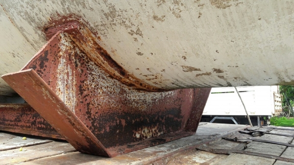 ถังน้ำ ขนาดบรรจุ 10,000 ลิตร ถังยาว 4.90 เมตร