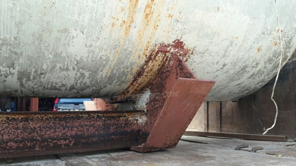 ถังน้ำ ขนาดบรรจุ 10,000 ลิตร ถังยาว 4.90 เมตร