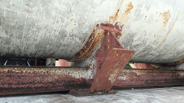 ถังน้ำ ขนาดบรรจุ 10,000 ลิตร ถังยาว 4.90 เมตร