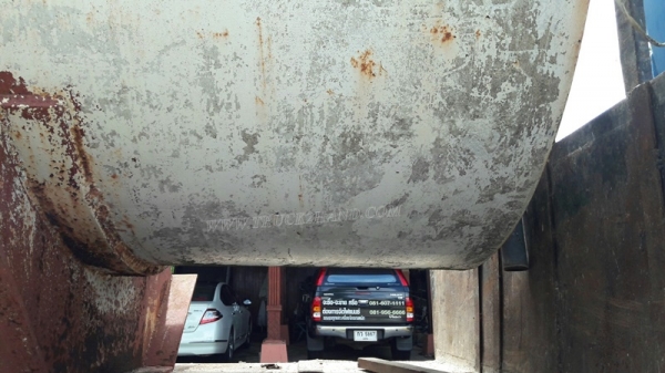 ถังน้ำ ขนาดบรรจุ 10,000 ลิตร ถังยาว 4.90 เมตร