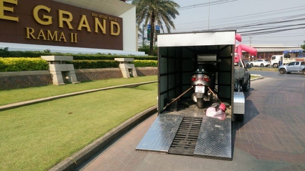 ขายพ่วงตู้ บรรทุกรถมอไซค์โดยเฉพาะครับ ขนาดตู้ กว้าง1.60เมตร ยาว 3เมตร สูง1.80เมตร