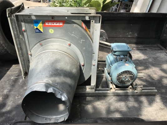 ขายโบวเวอร์ดูดฝุ่น-ดูดอากาศ Kruger 3HP. 380V สภาพสวยเดิมๆ วิ่งนิ่ม พร้อมใช้งาน