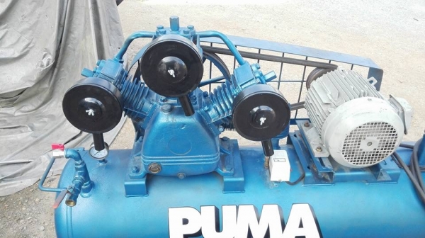 ** ไปอยู่ระยองครับ ** ปั้มลม PUMA 5 HP 380V 165 Lite พร้อมใช้
