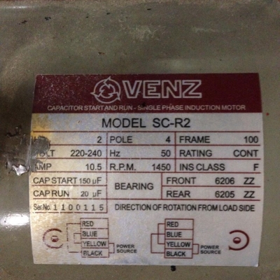 มอเตอร์ 2 HP ไฟบ้าน 220v สวยๆ มอเตอร์ 2 HP ไฟบ้าน 220v สวยๆ
