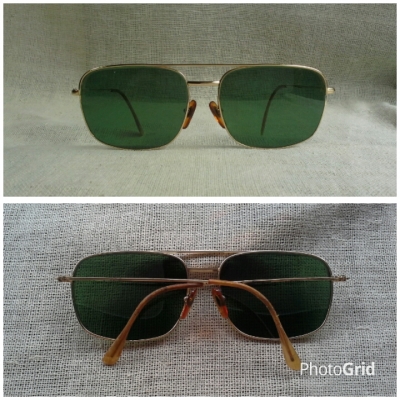 แว่นตาโกลด์ฟิลด์ฝรั่งเศส ยุค 1940s  ราคานักศึกษา!  Vintage MOREL handmade  in France  14 K  บิ๊กไซซ์ !