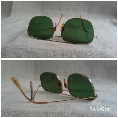 แว่นตาโกลด์ฟิลด์ฝรั่งเศส ยุค 1940s  ราคานักศึกษา!  Vintage MOREL handmade  in France  14 K  บิ๊กไซซ์ !