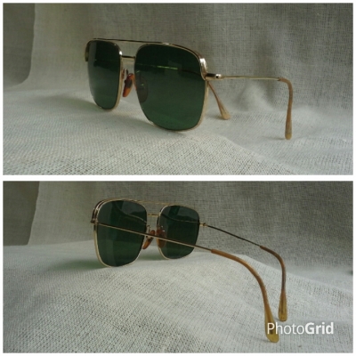 แว่นตาโกลด์ฟิลด์ฝรั่งเศส ยุค 1940s  ราคานักศึกษา!  Vintage MOREL handmade  in France  14 K  บิ๊กไซซ์ !