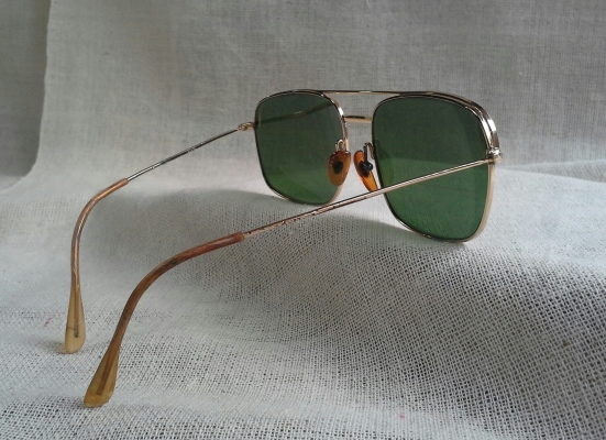 แว่นตาโกลด์ฟิลด์ฝรั่งเศส ยุค 1940s  ราคานักศึกษา!  Vintage MOREL handmade  in France  14 K  บิ๊กไซซ์ !