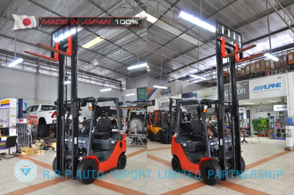 ขายรถโฟล์คลิฟท์มือสอง TOYOTA รุ่น 8FGL15-35897 นำเข้าจากประเทศญี่ปุ่น 100\% ไม่เคยใช้งานในไทย