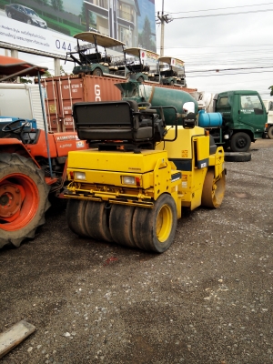 รถบดสั่นสะเทือนเอวอ่อน DYNAPAC CC123 หน้าเหล็กหลังยาง(เก่าญี่ปุ่น)