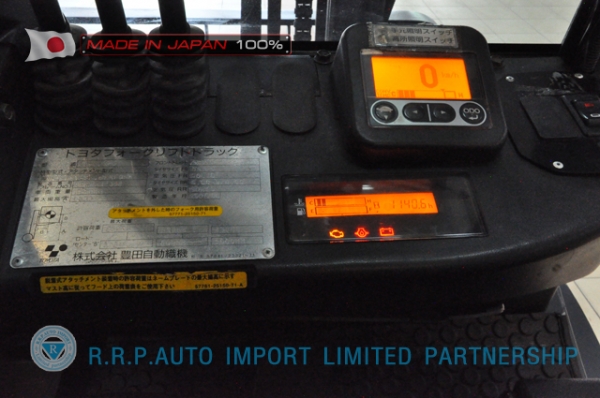 ขายรถโฟล์คลิฟท์มือสอง TOYOTA รุ่น 8FG25-11353 นำเข้าจากประเทศญี่ปุ่น 100\% ไม่เคยใช้งานในไทย