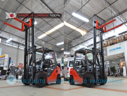 ขายรถโฟล์คลิฟท์มือสอง TOYOTA รุ่น 8FG25-11353 นำเข้าจากประเทศญี่ปุ่น 100\% ไม่เคยใช้งานในไทย