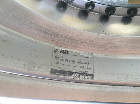 ขายล้อ WORK SERGE-Mesh15x6.5&quot; ET+35 5/114.3 สวยๆ
