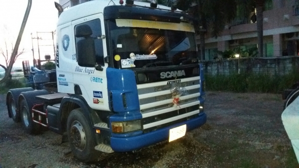 ขายหัวลาก Scania รุ่น124G สแกนเนีย 360 แรงสถาพดีเพลาเดียวยกล้อหลัง พร้อมใช้งาน