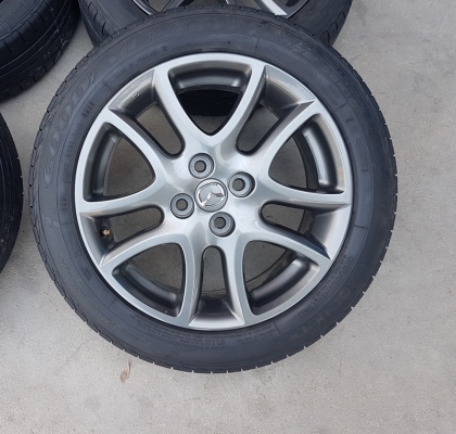 ขายล้อMazda2 TOP16(สีกัล) ยาง185/55/16 ปี 14  4 ล้อ