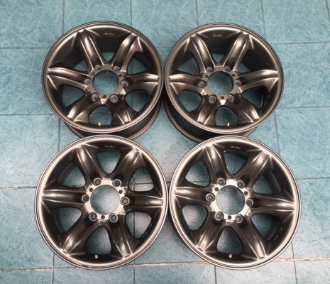 ล้อเล็บเหยี่ยวแท้ ขอบ16 สีเทา-ดำ สภาพสวย กริ๊บๆทุกวง