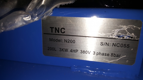 4 แรง 3 หัว ถัง 200 ลิตร ไฟ 380 V ราคา   รหัสสินค้า D2 - 15