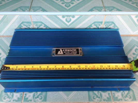 แอมป์2chคลาสเอบี Acoustic alfa มือสองสภาพดี ยาว43เซน คาปา63v ไม่มีฝาหลัง ใช้งานปกติ เสียงดีมาก แรงมาก ขับกลางแหลมอย่างละ6-8ดอกสบาย ขาย 1950 บาท สนใจ0892425454 อยู่สระบุรี