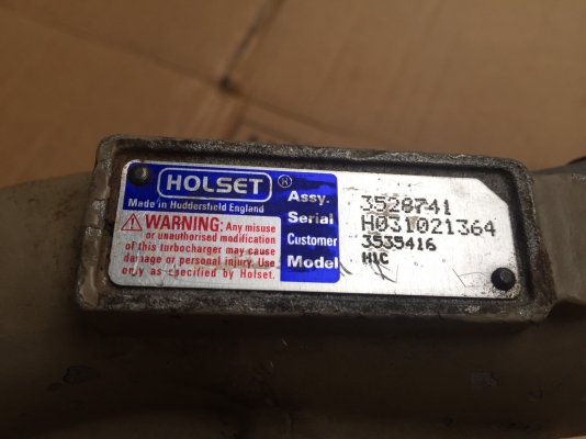 **** ขายเทอร์โบ HOLSET สภาพสวย **** **** ขายเทอร์โบ HOLSET สภาพสวย ****