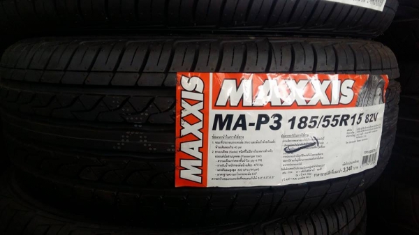 ขายยางใหม่ปี17 maxxis MA- P3 185/55r15 สนใจติดต่อ ร้าน ก.เจริญการยางครับ 081-3747940