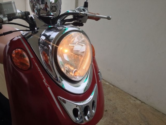 Yamaha Fino Premium Classic 115 ชุดหน้าโครมเมี่ยม รถสวย เครื่องดี