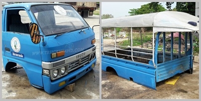 หัวเก๋ง ISUZU พร้อมกระบะมีหลังคา