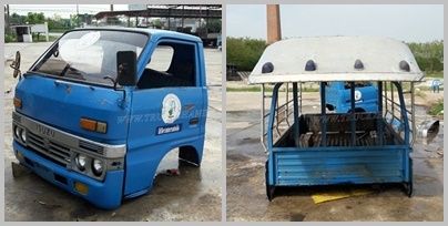 หัวเก๋ง ISUZU พร้อมกระบะมีหลังคา