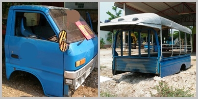 หัวเก๋ง ISUZU พร้อมกระบะมีหลังคา