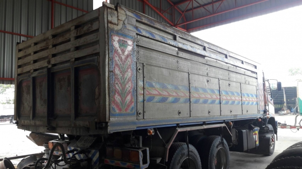 พ่วง 22 ล้อ ISUZU FXZ270 EURO2 เครื่องดำ กระบะอลูมิเนียม ดั๊ม หิน ทราย แม่-ลูกปี 47 ตัวลูก 3 คานยัด 