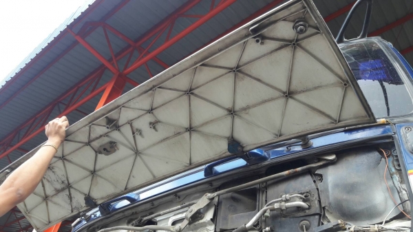 พ่วง 22 ล้อ ISUZU FXZ270 EURO2 เครื่องดำ กระบะอลูมิเนียม ดั๊ม หิน ทราย แม่-ลูกปี 47 ตัวลูก 3 คานยัด 